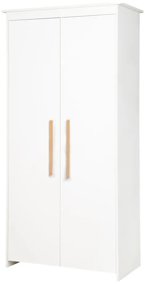 Biała szafa dziecięca 96x190x50 cm Lilo – Roba