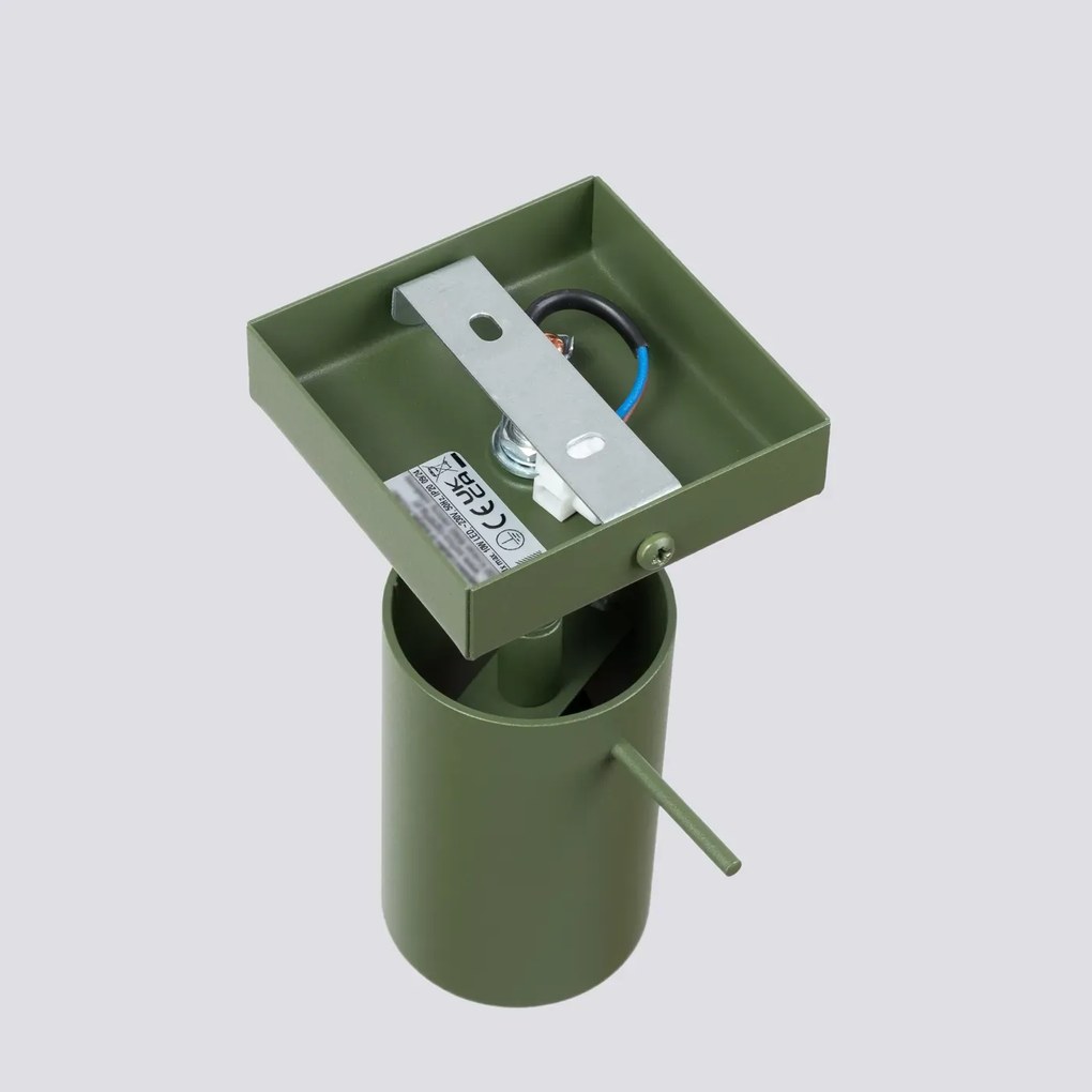 Kinkiet RING zielony oliwkowy SOLLUX LIGHTING
