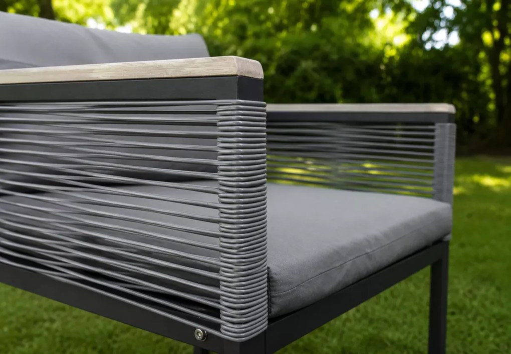 Krzesło ogrodowe Lormal z aluminium i technorattanu – eleganckie krzesło na taras lub balkon