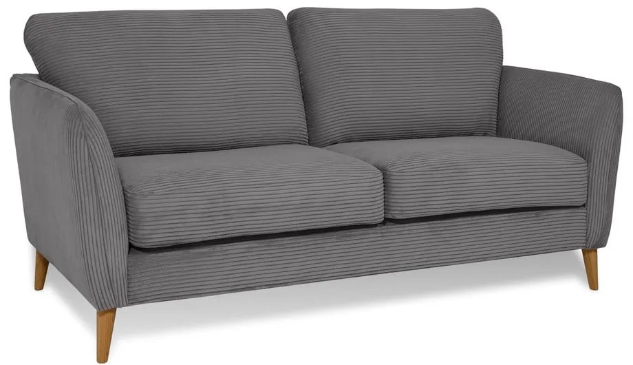 Ciemnoszara sztruksowa sofa 170 cm Paris – Scandic