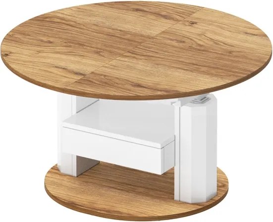 Regulowany ławostół z szufladą Primo Max dąb