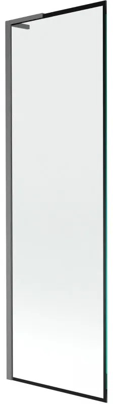 Mexen Next L parawan nawannowy 1-skrzydłowy 60 x 150 cm, czarna ramka,  gun gray szczotkowany - 895-060-000-03-70-66