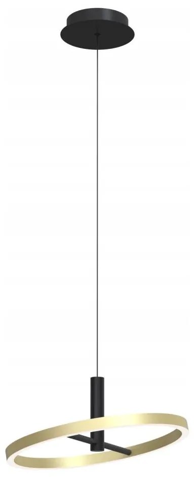 Wofi 6016-104L - ściemnialny żyrandol LED na lince BREST LED/19W/230V czarny/złoty