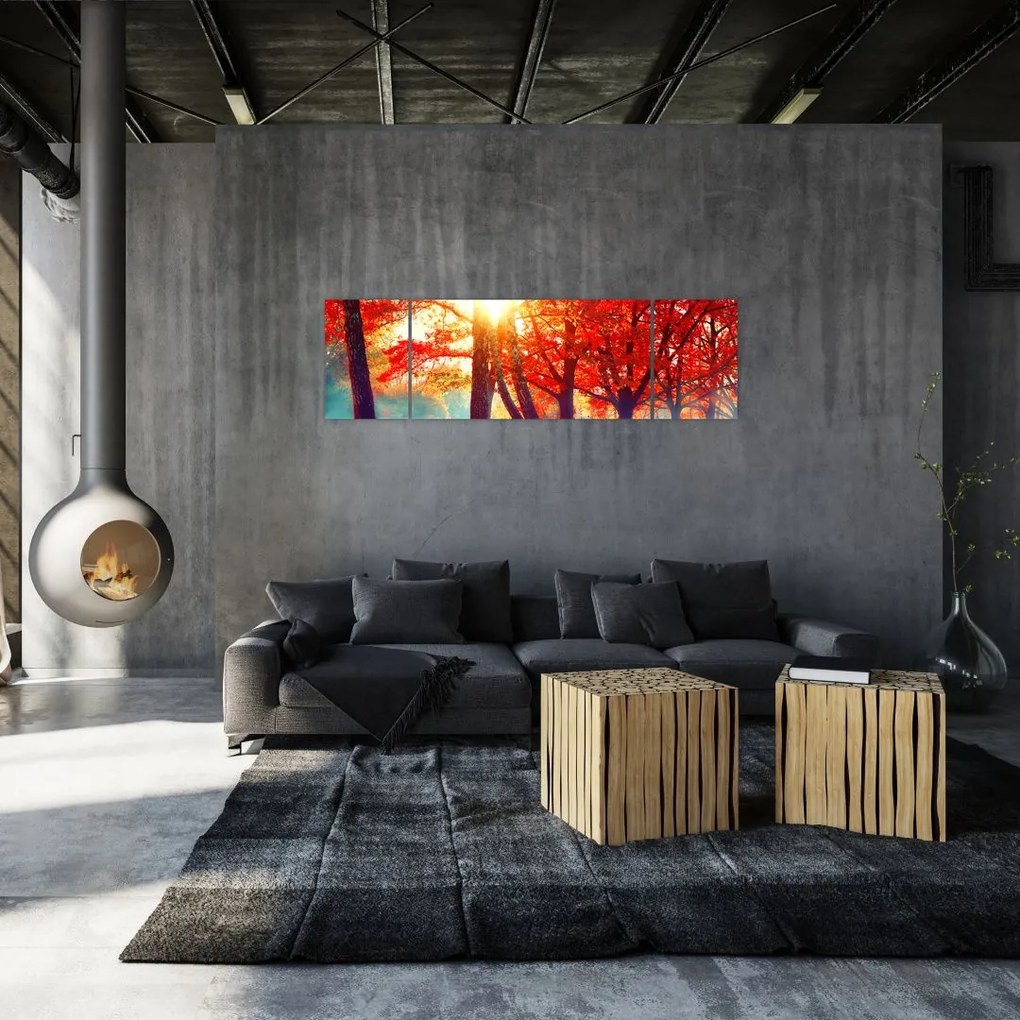 Obraz- Jesienny krajobraz (170x50 cm)