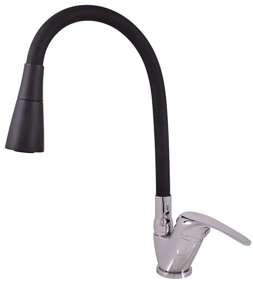 RAV Slezák SA006.0/13 - Bateria zlewozmywakowa SAZAVA 35,6 cm czarny/błyszczący chrom