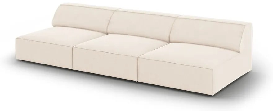 Kremowa aksamitna sofa 240 cm Jodie – Micadoni Home