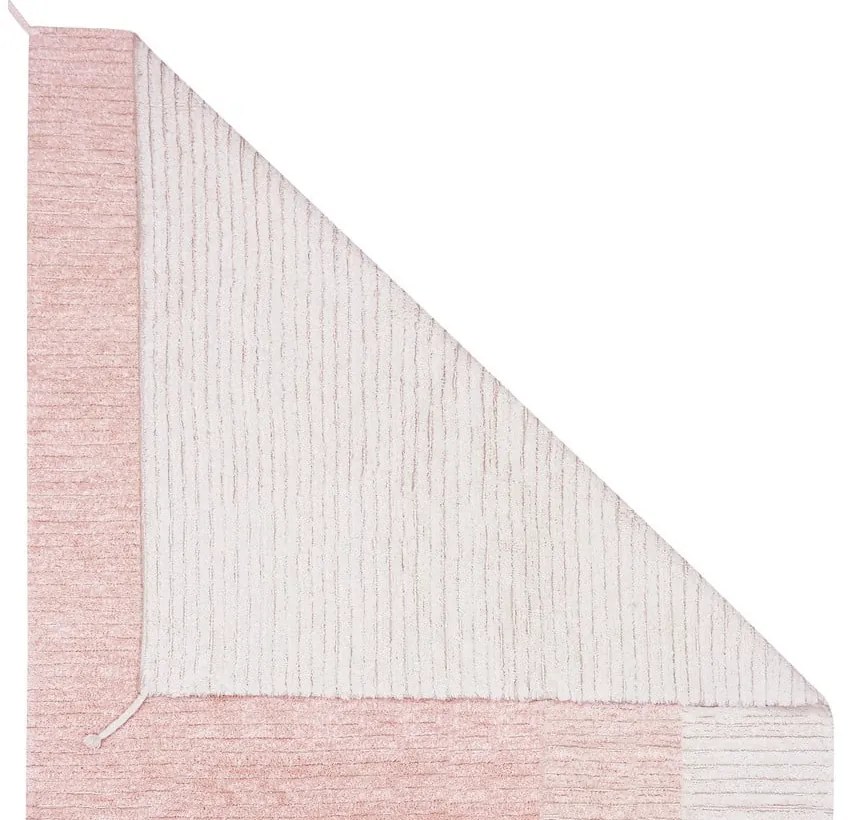 Jasnoróżowy bawełniany dywan 120x160 cm Gelato Pink – Lorena Canals