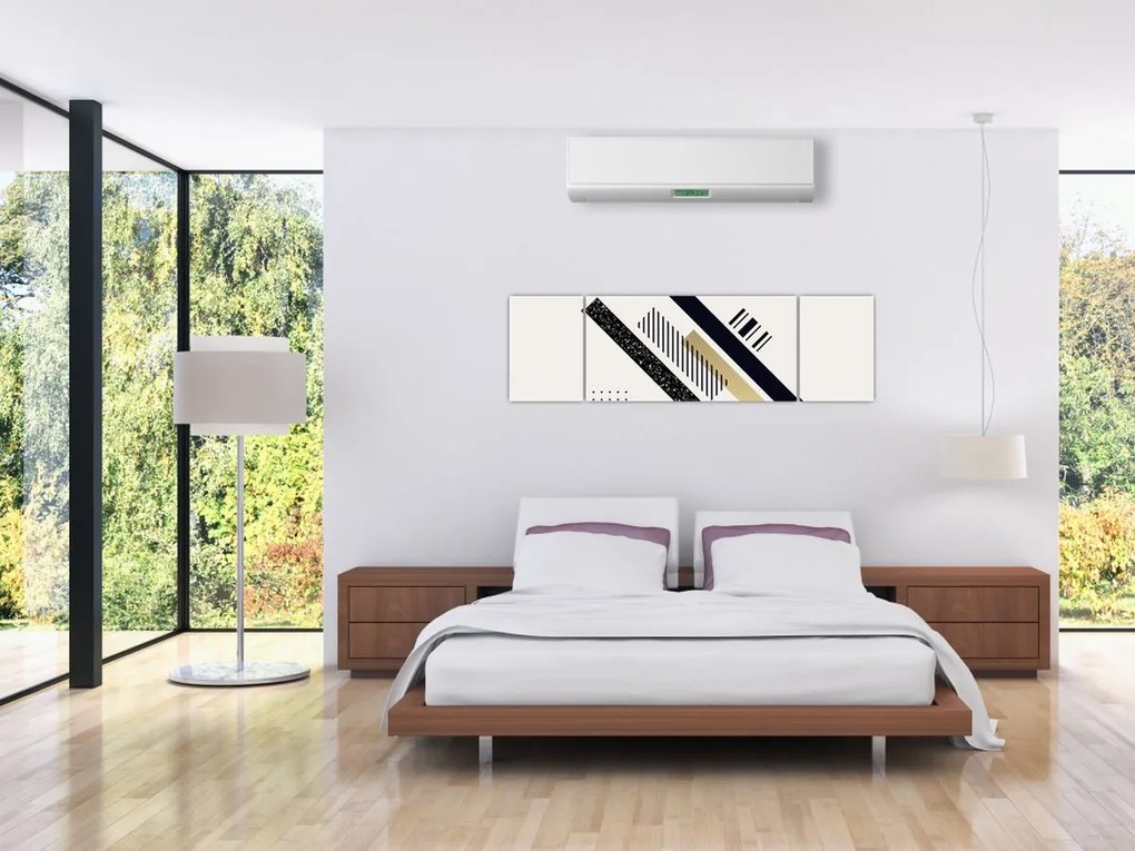 Obraz - Kształty geometryczne N⁰5 (170x50 cm)