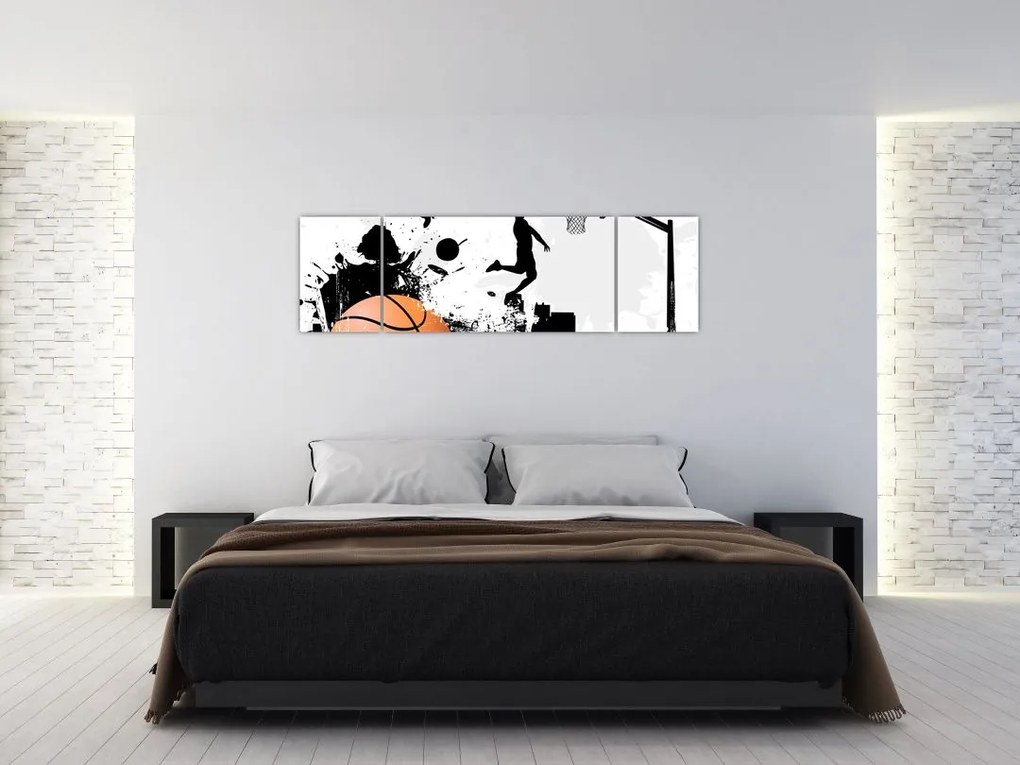 Obraz - Koszykarz (170x50 cm)