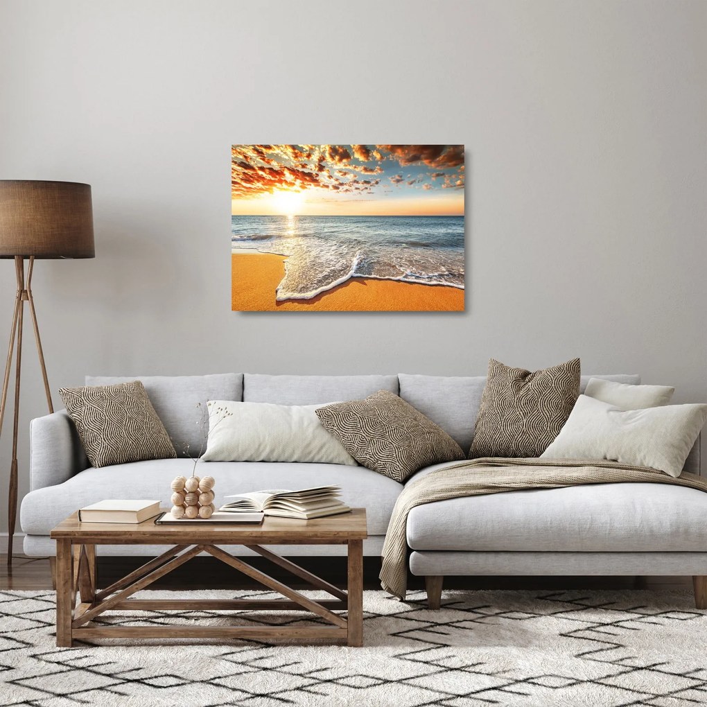 Obraz na szkle - Wschód słońca (70x50 cm)