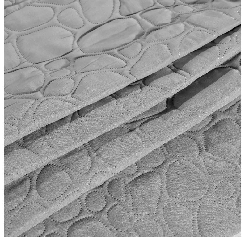 Jasnoszary narzuta na łóżko STONE Rozmiar: 200 x 220 cm