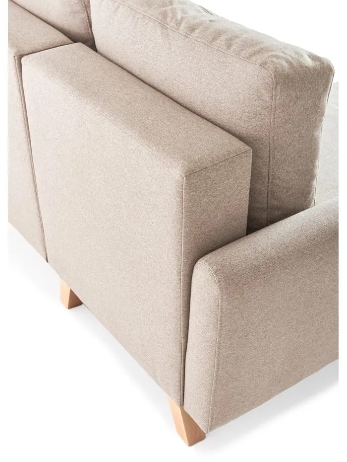 Beżowy rozkładany narożnik Bonami Selection Pop