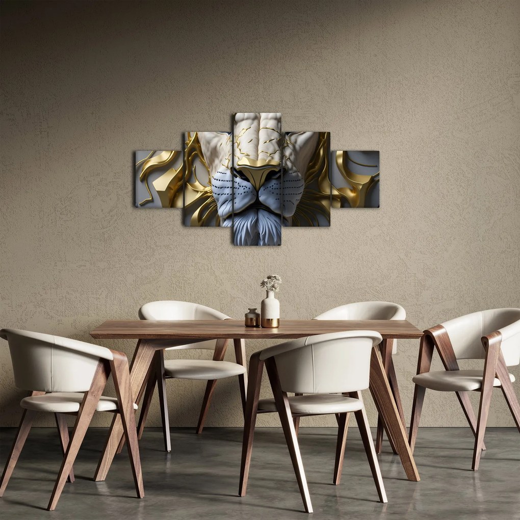 Obraz - Głowa Lwa (125x70 cm)