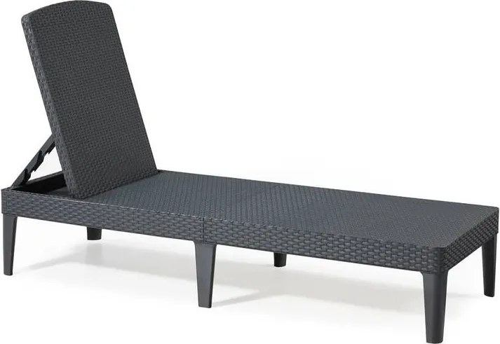 Elegancki leżak ogrodowy JAIPUR - grafit
