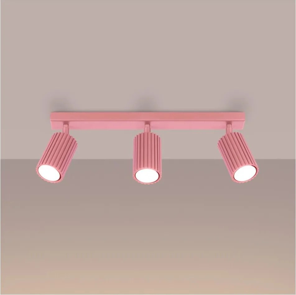Brilagi - Oprawa punktowa LED CRESTO 3xGU10/10W/230V różowa