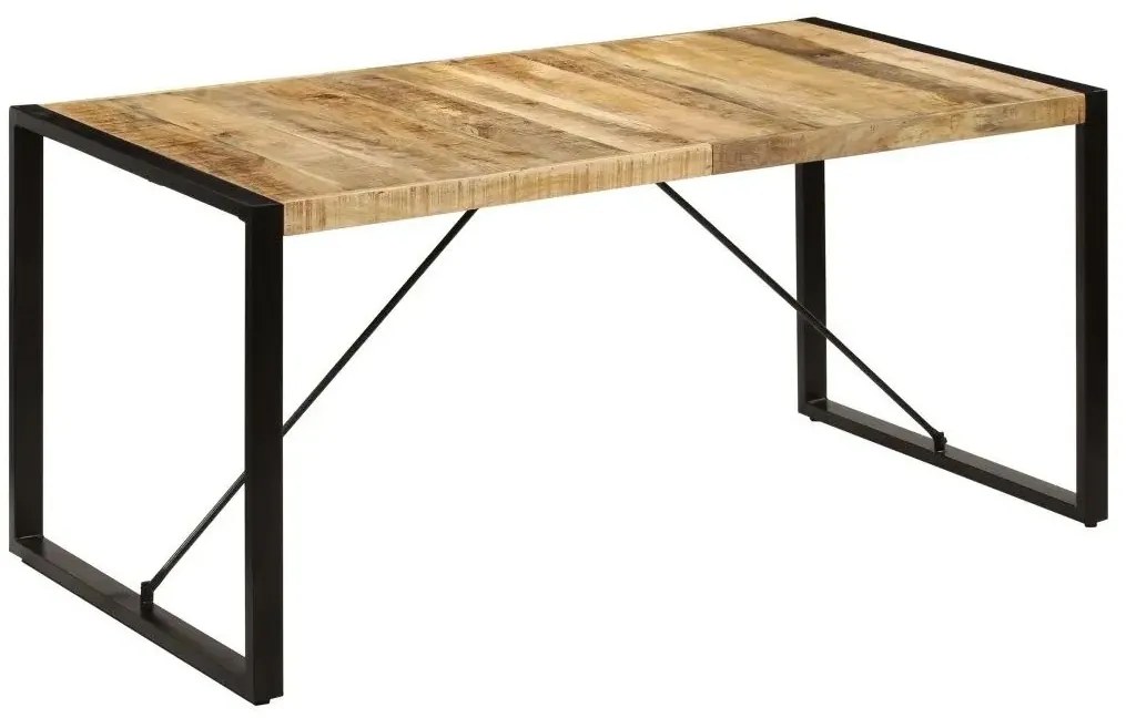Industrialny stół z drewna 80x160 – Fulo 3X