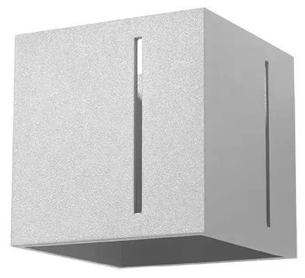 Szary kwadratowy kinkiet LED - 3X EX525 C6-F75