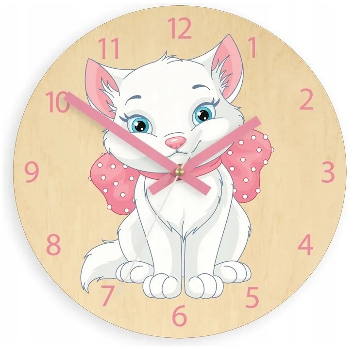 Zegar ścienny cichy do pokoju dziecięcego drewniany nowoczesny dekoracyjny