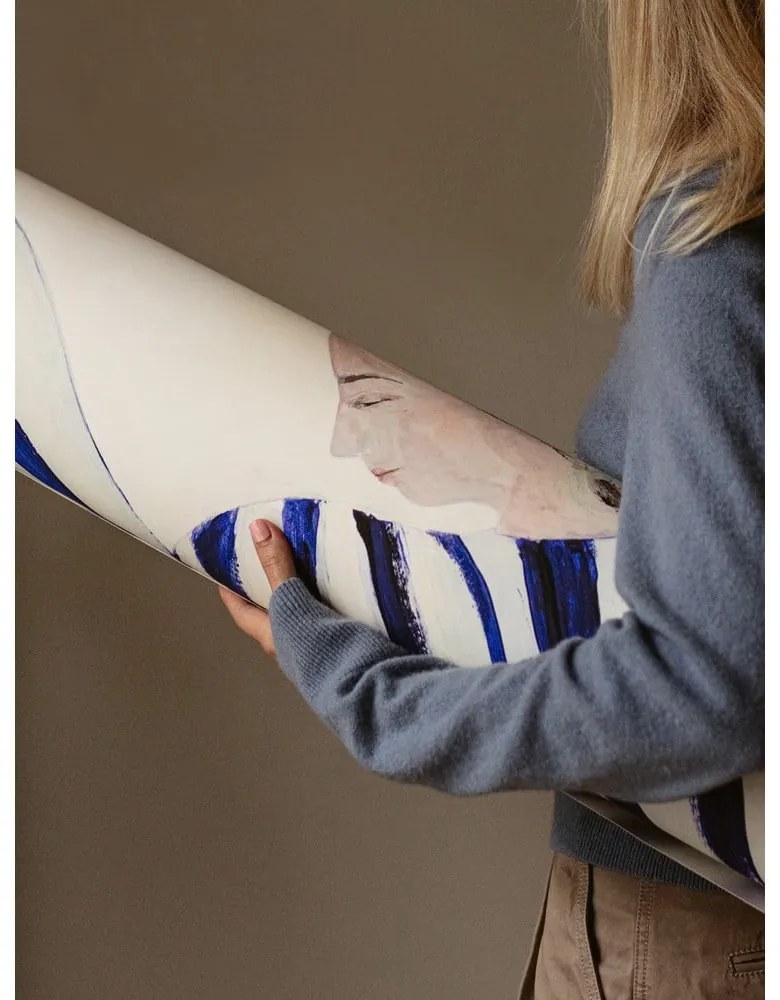 Plakat 50x70 cm Blue Stripe at Concorde – Sofia Lind – The Poster Club