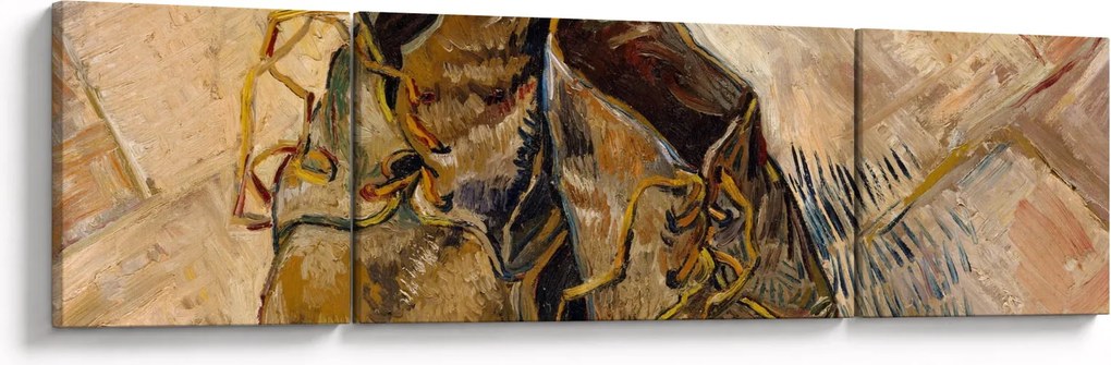 Obraz - Vincent van Gogh, Shoes, reprodukcje (170x50 cm)