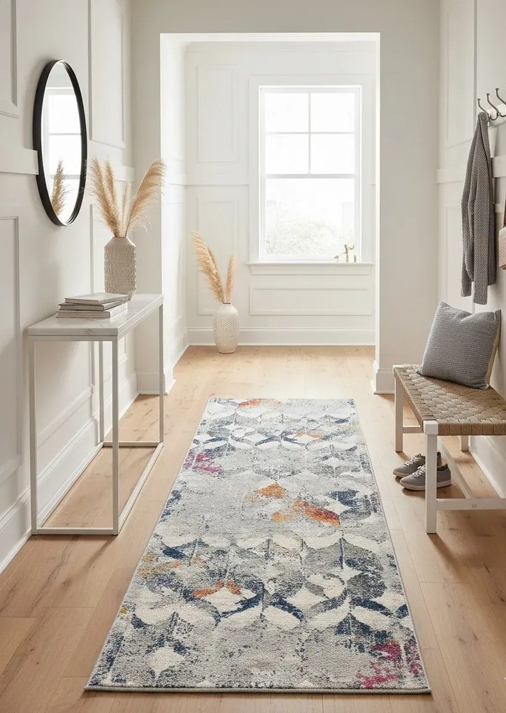 Szaro-kolorowy chodnik nowoczesny na metry P8-S32