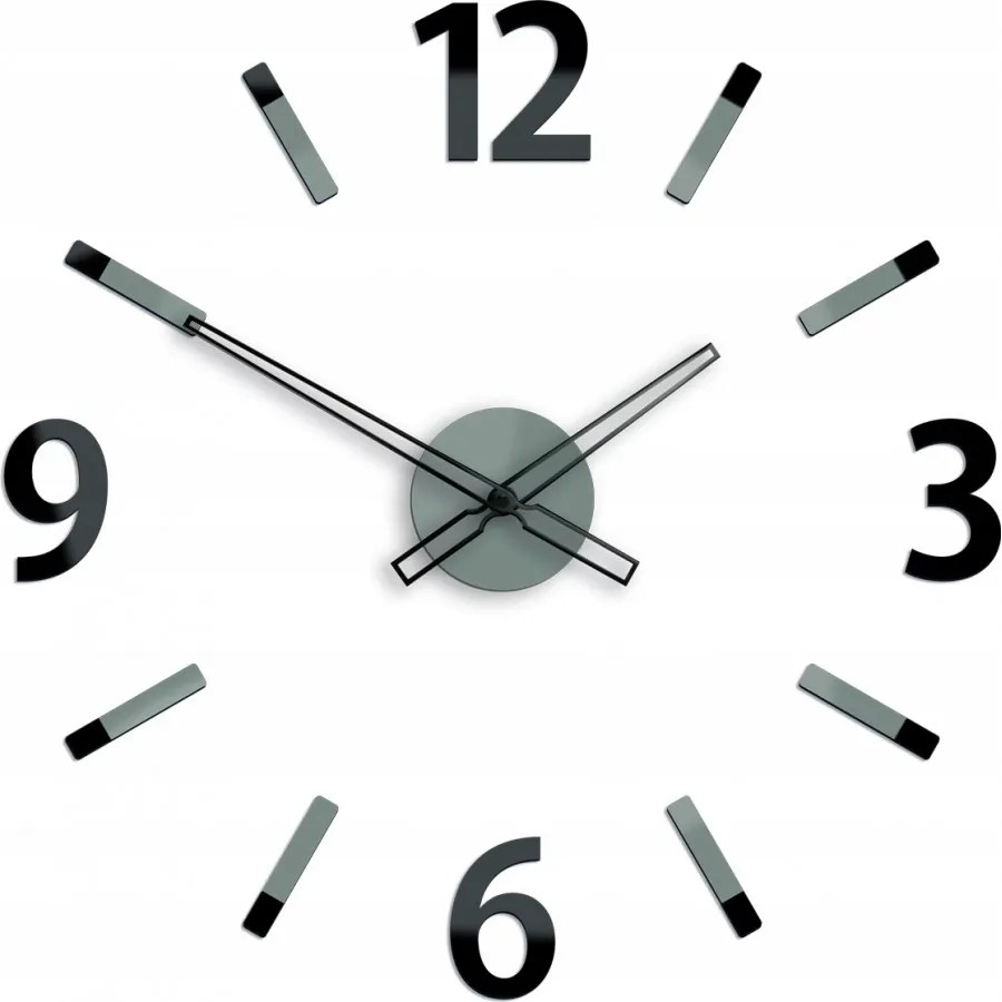 Zegar ścienny z dużymi cyframi naklejany nowoczesny do salonu sypialni loft