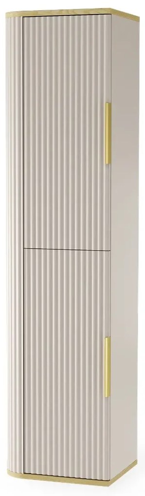 Szafka łazienkowa RIVELA 2D 40x160cm kaszmirowa STRAMA