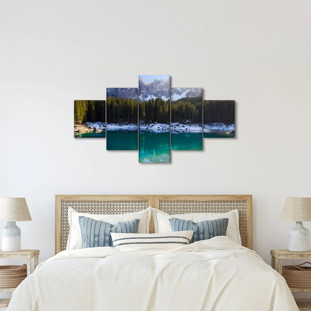 Obraz - Jezioro Karersee (125x70 cm)