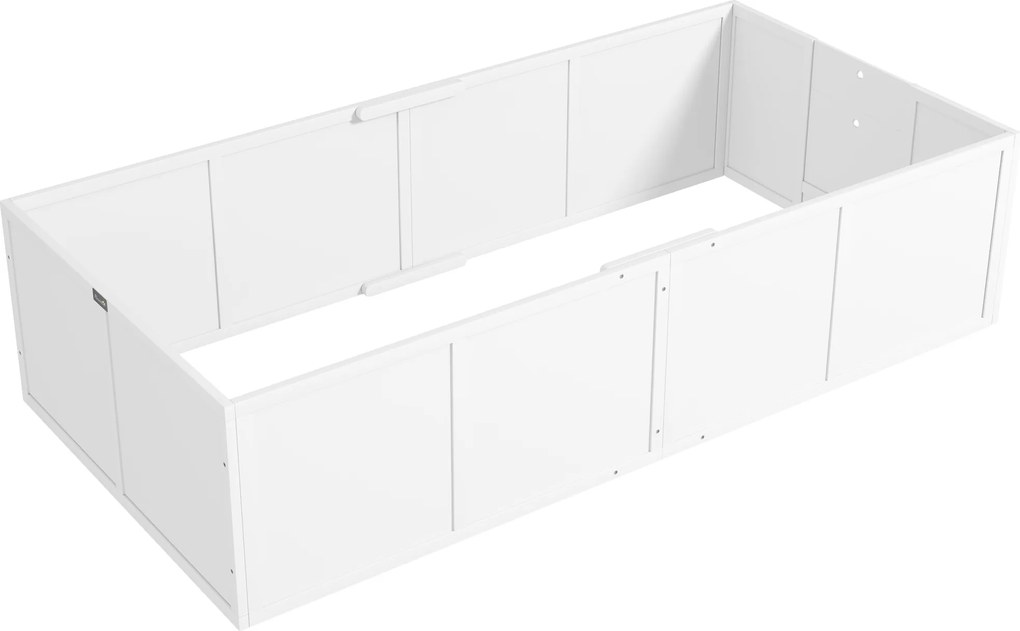 PawHut Boks porodowy dla psów i szczeniąt, z regulowanymi wejściami, dla dużych i małych psów, 196 x 96 x 48 cm, Biały