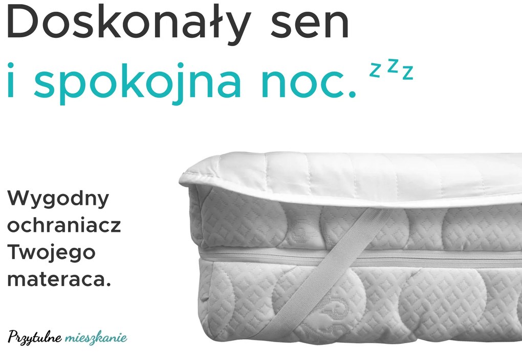 Nieprzemakalny ochraniacz na materac PIKOWANY 90 x 200 cm