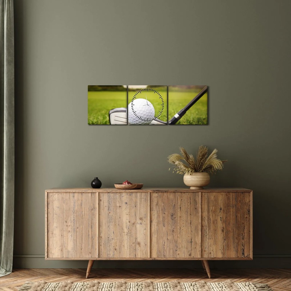 Obraz - Golf (z zegarem) (90x30 cm)