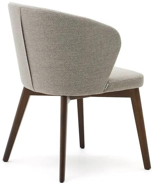 Beżowy tapicerowany fotel jadalniany Darice – Kave Home