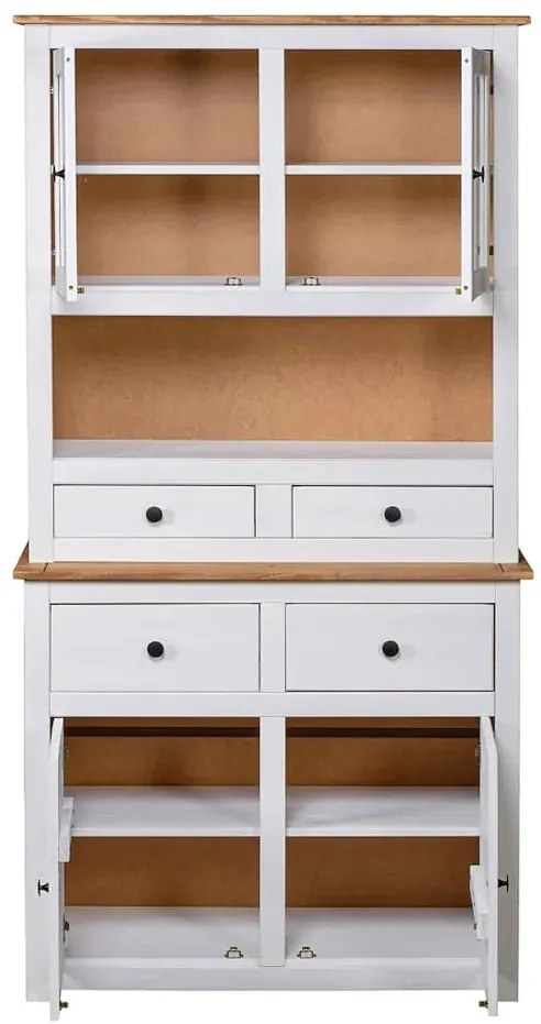 Biały drewniany kredens - Romda