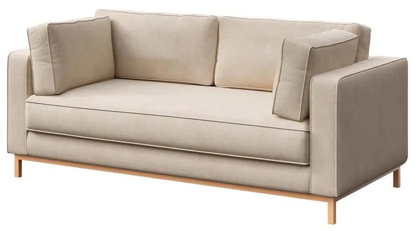 Beżowa aksamitna sofa 192 cm Celerio – Ame Yens