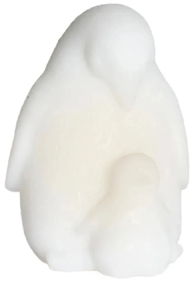 Biała dekoracja świetlna na baterie ø 9 cm Penguin – Sirius