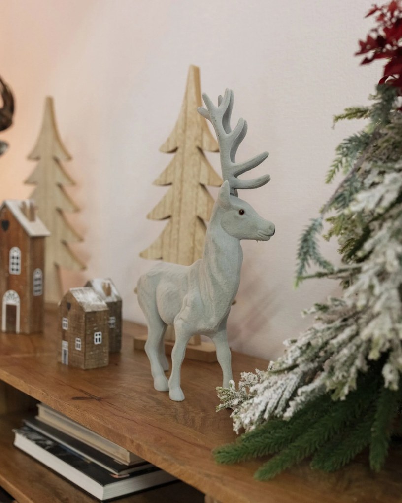 Dekoracja Reindeer 30x9x40 grey
