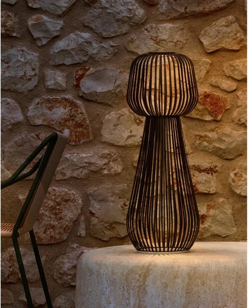 Lampa zewnętrzna stołowa LED ze ściemniaczem solarna (wysokość 70 cm) Reiba – Kave Home