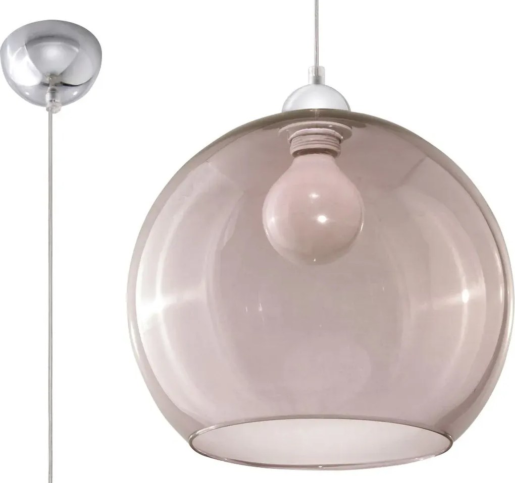 Szklana lampa wisząca LED H8-S90