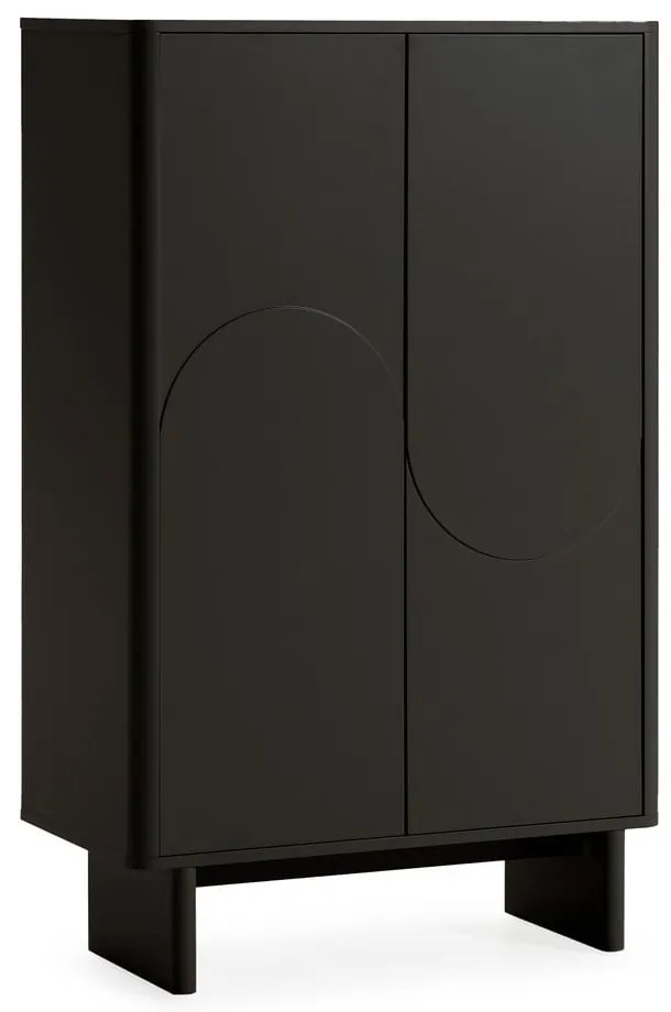 Czarna szafka 80x130x40 cm Solei – MOME