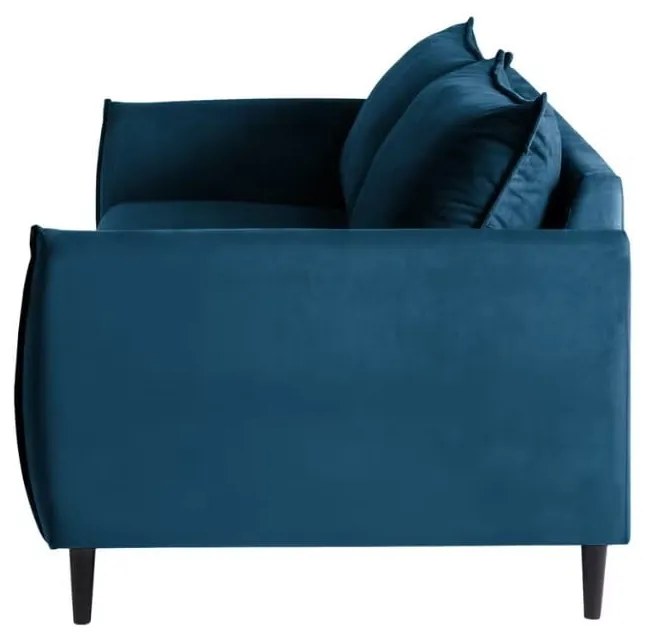 Ciemnoniebieska aksamitna sofa 203 cm Juli – Ropez