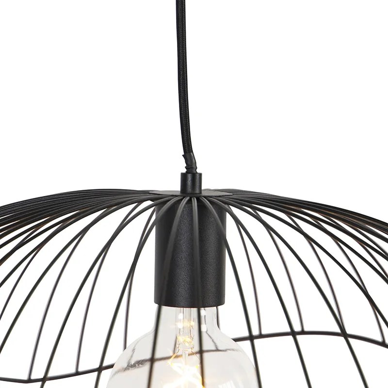 Designerska lampa wisząca czarna 50 cm - Pua