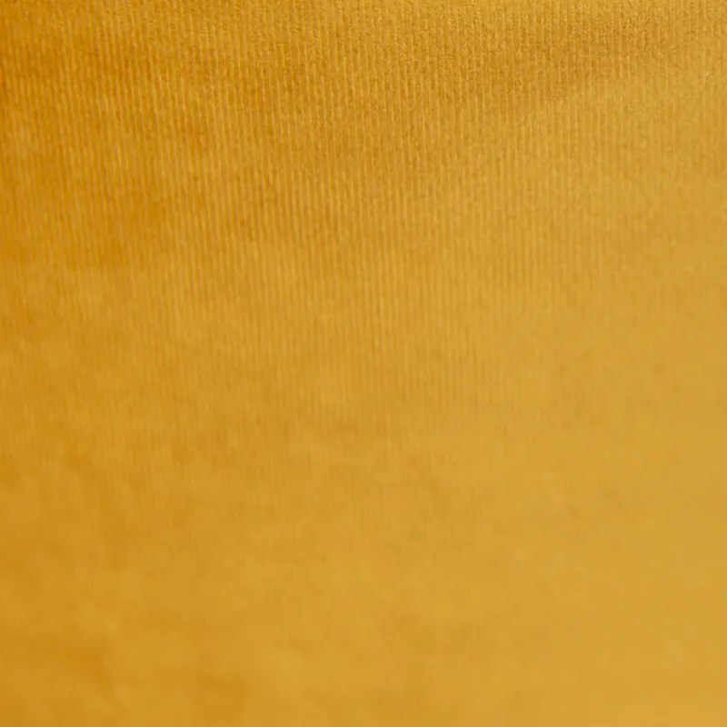 Aksamitny abażur żółty 35/35/20 ze złotym wnętrzem