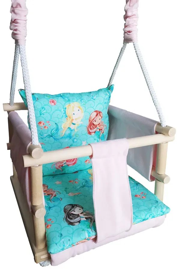 Drewniana huśtawka dla dzieci 5 wzorów W5-G73