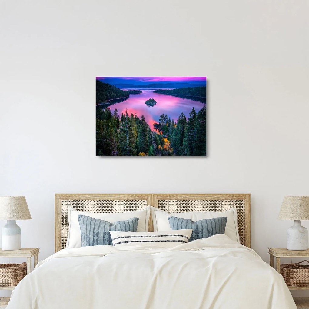 Obraz na szkle - Jezioro Tahoe, Sierra Nevada, Kalifornia, USA (70x50 cm)
