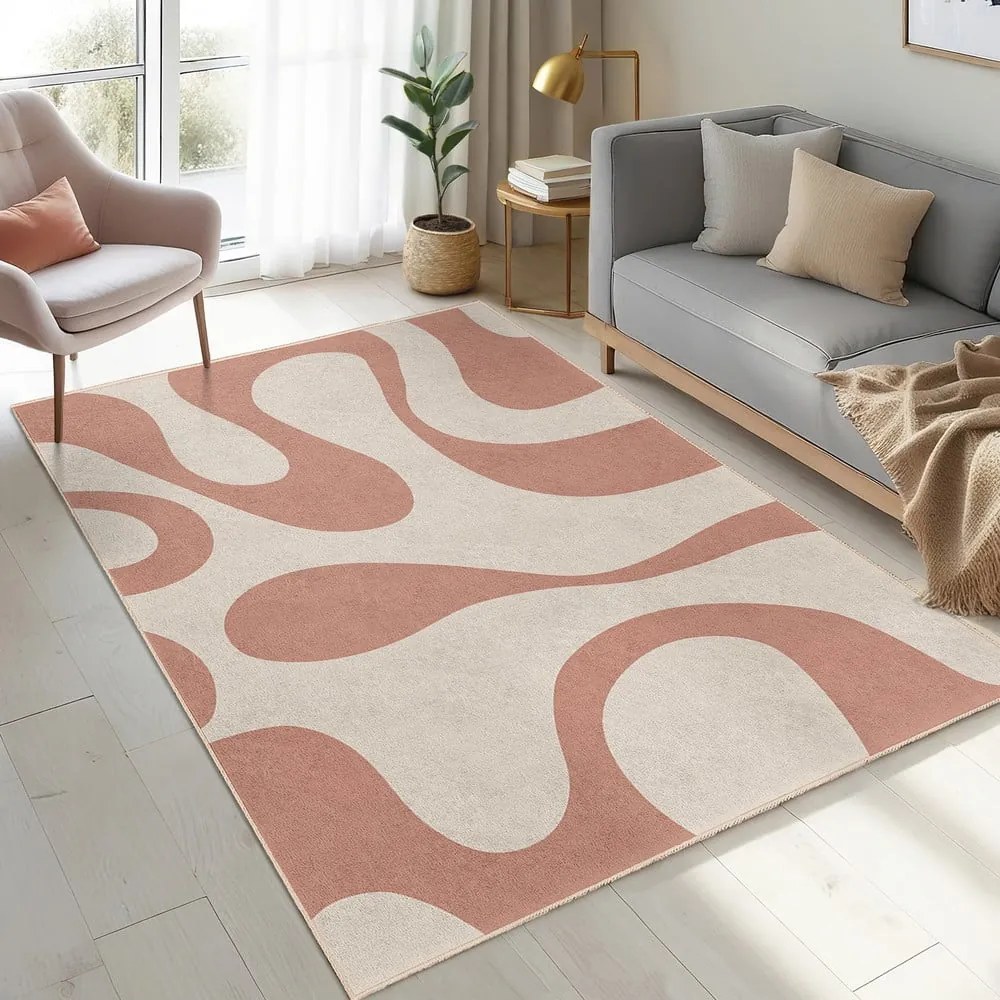 Różowy dywan odpowiedni do prania 160x230 cm Strawberry Latte – Mila Home