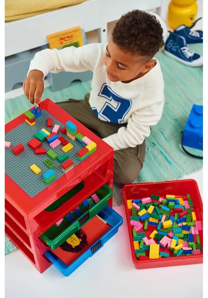 Czerwony organizer z 3 szufladami Storage - LEGO®