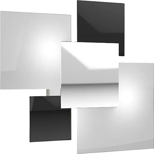 Nowoczesna lampa sufitowa 1088/45-NE Czarno-białe szkło 4xG9