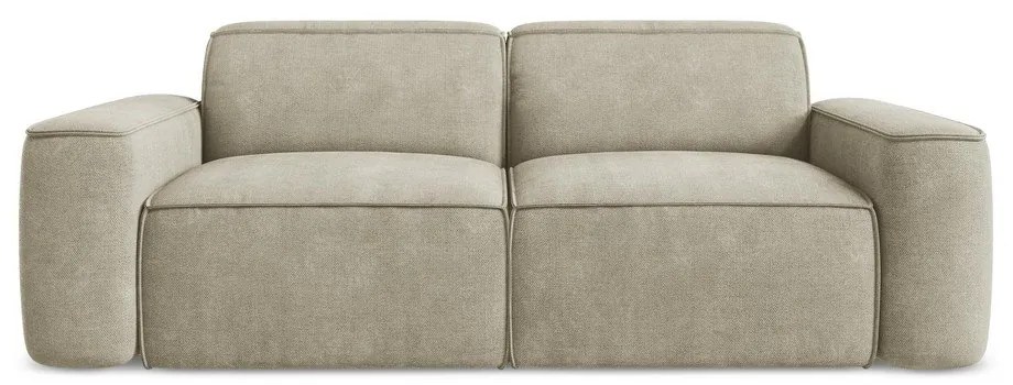 Beżowa sofa z tkaniny szenilowej 204 cm Omao – Makamii