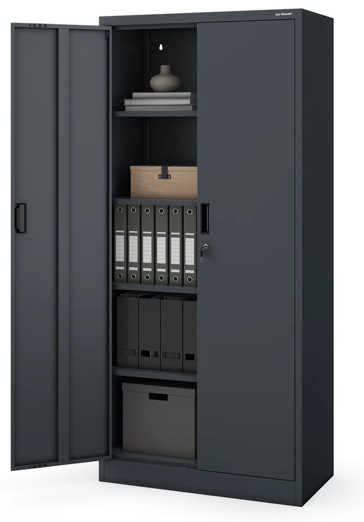 Szafa JAN Compact 1750 x 800 x 400 mm, antracytowa