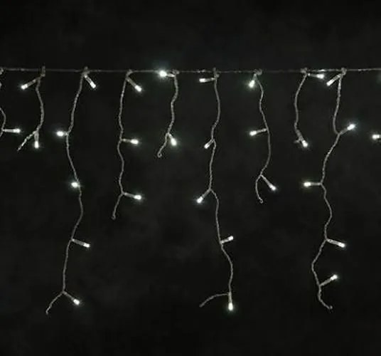 Świąteczny świetlny deszcz - 5 m, 144 LED, zimna biel